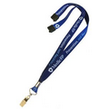 USA Made Dye-Sublimation 5/8" Lanyard w/ Safety Breakaway